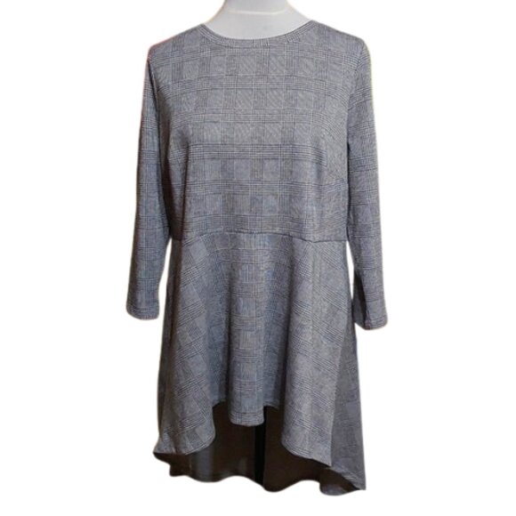 Lane Bryant Plaid Peplum Tunic Top - Picture 1 of 6